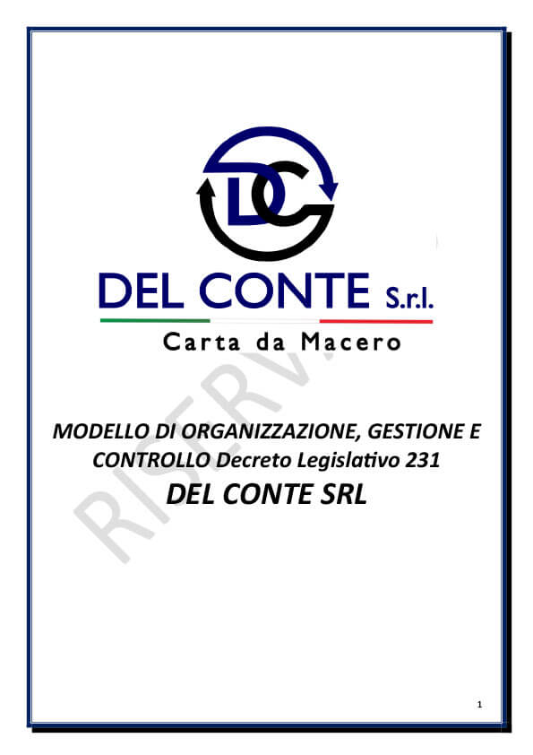 Del Conte cover organizzazione
